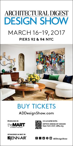 Architectural Digest Design Show March 16-19 NYC