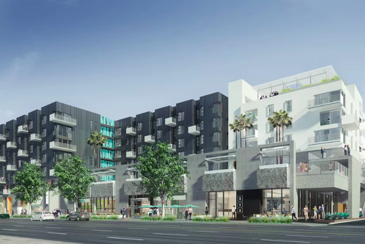 Take a look at mixed-user bringing 695 apartments to Santa Monica Boulevard near Highland