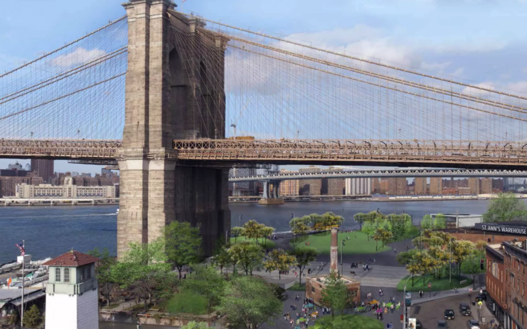 Under the Brooklyn Bridge, new parkland takes shape
