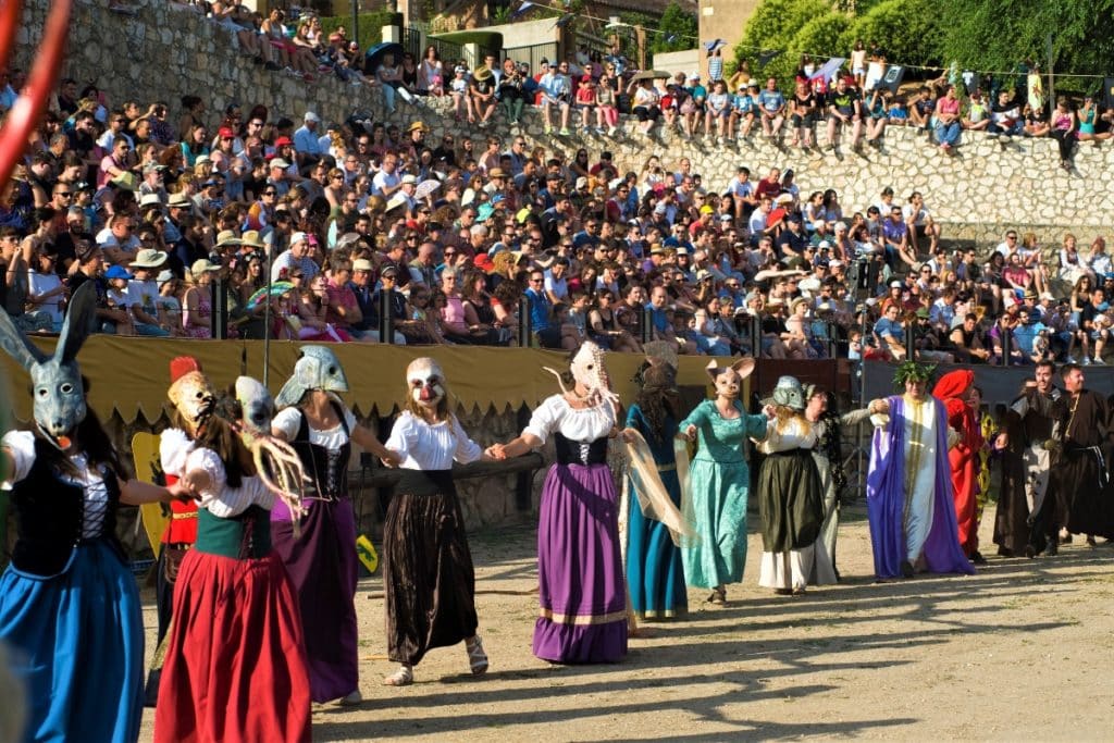 The great medieval fair with market, theater and combats that is held near Madrid